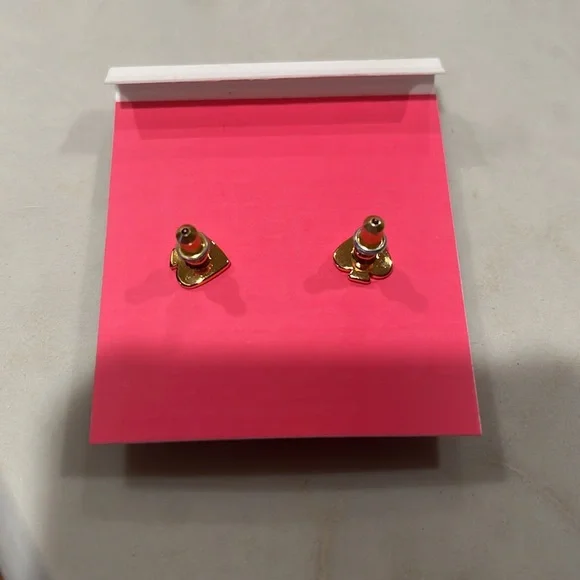 kate spade Gold Tone Butterfly Stud Earrings/NWOT - Picture 8 of 8